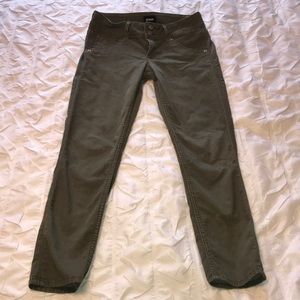 Olive skinny jeans